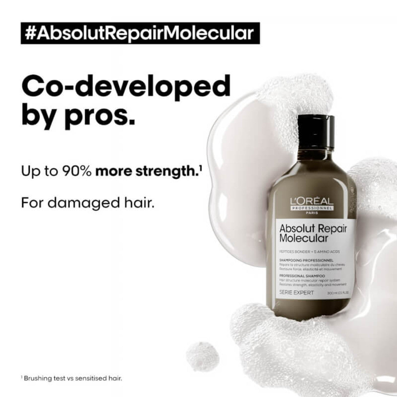 L'Oréal Professionnel Absolut Repair Molecular Shampoo 300ml (Damaged Hair)