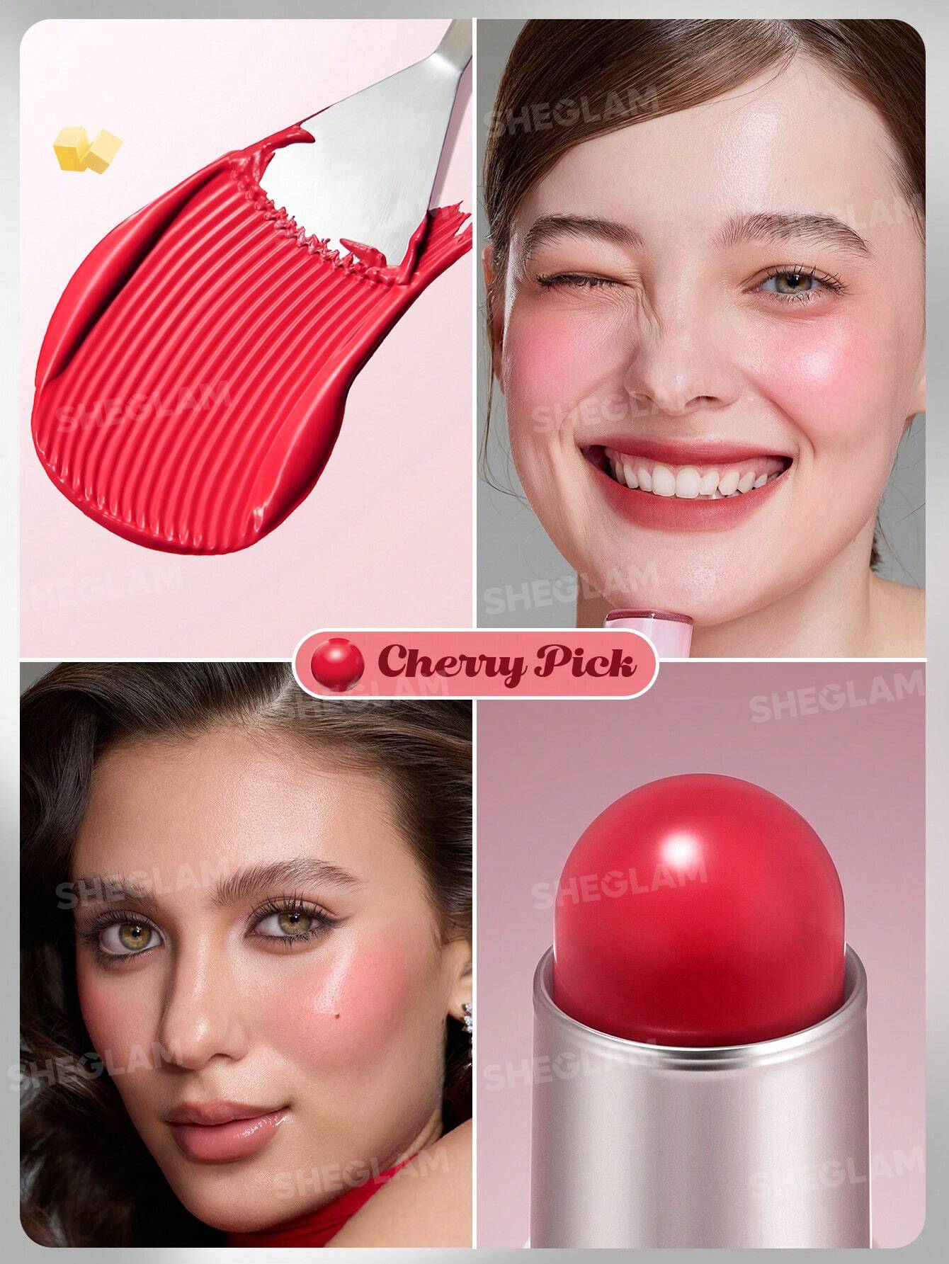 Sheglam Buttery Bliss Blush Stick-Cherry Pick