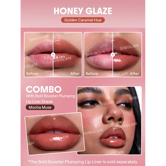 Sheglam Bold Booster Lip Plumper-Honey Glaze.
