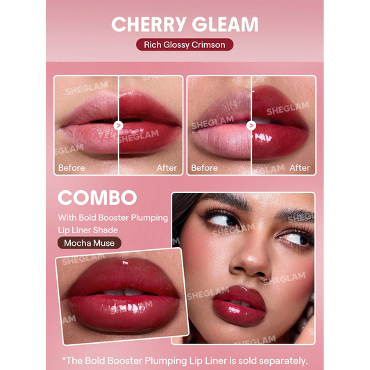 Sheglam Bold Booster Lip Plumper-Cherry Gleam.
