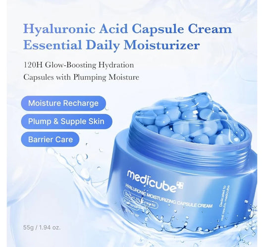 MEDICUBE HYALURONIC MOISTURIZING CAPSULE CREAM 55g